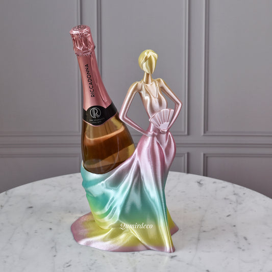 Dama elegante portavino