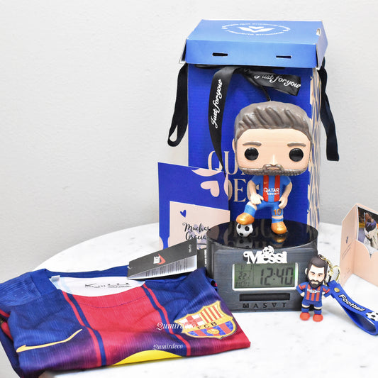 PACK ALARMA MESSI CON CAMISETA BARCELONA