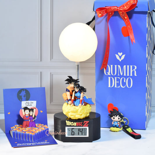 Lampara con Alarma goku y milk en nube
