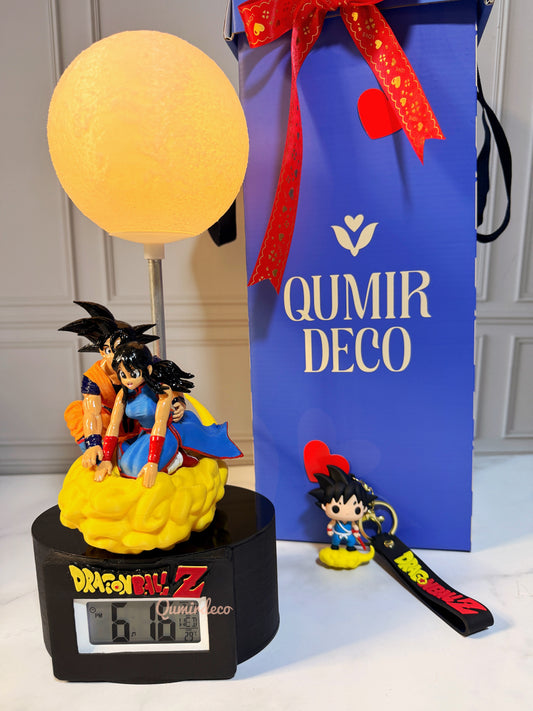 Lampara con Alarma goku y milk en nube