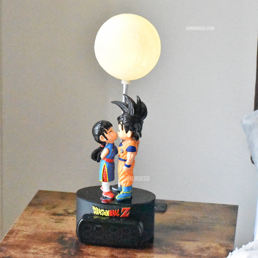 LAMPARA CON ALARMA GOKU Y MILK